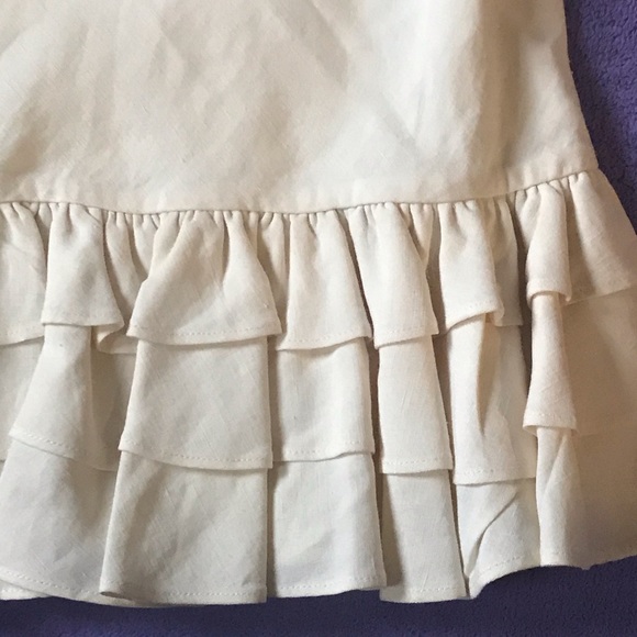Lauren Ralph Lauren Silk/Linen Ruffle Skirt - Picture 7 of 8